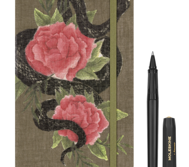 Coffret Cadeau Moleskine SNAKE & ROSE x Kaweco (Carnet + Stylo)