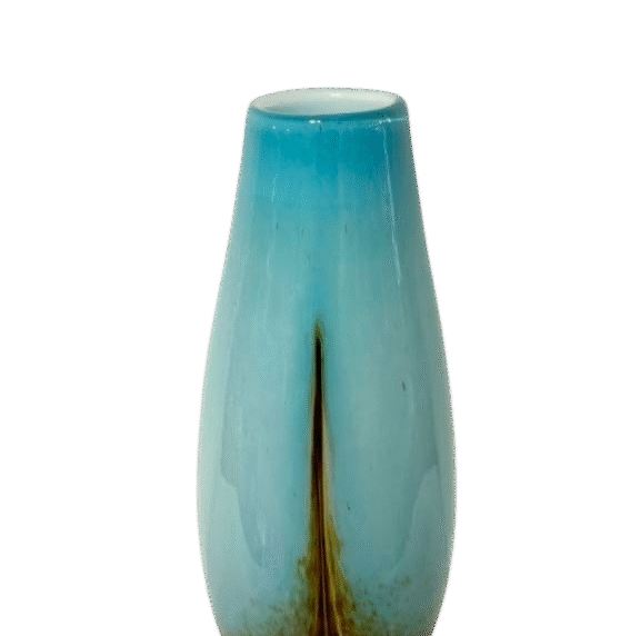 Vase Bleu Azur Profond - Fait main