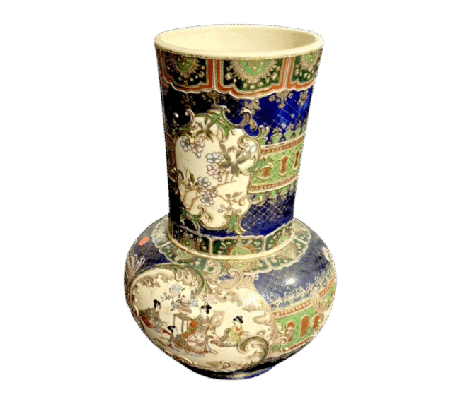 Vase de collection Style Satsuma - Peint à la main